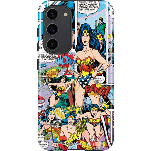 DC Comics Wonder Woman Comic Blast Galaxy S23 Plus Pro Case