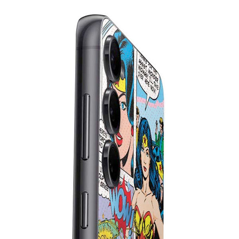 DC Comics Wonder Woman Comic Blast Galaxy S23 Plus Skin