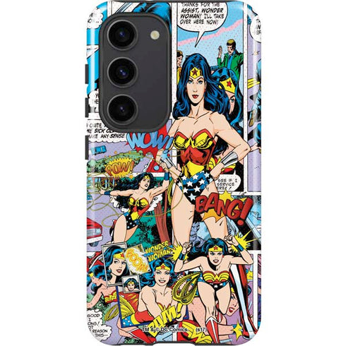 DC Comics Wonder Woman Comic Blast Galaxy S23 Pro Case