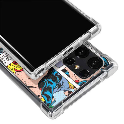 DC Comics Wonder Woman Comic Blast Galaxy S24 Ultra Clear Case