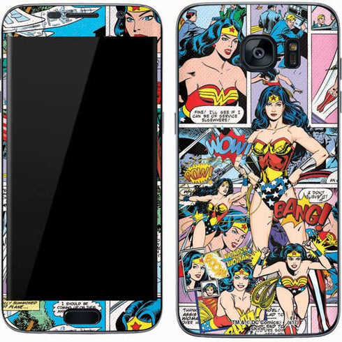 DC Comics Wonder Woman Comic Blast Galaxy S7 Skin
