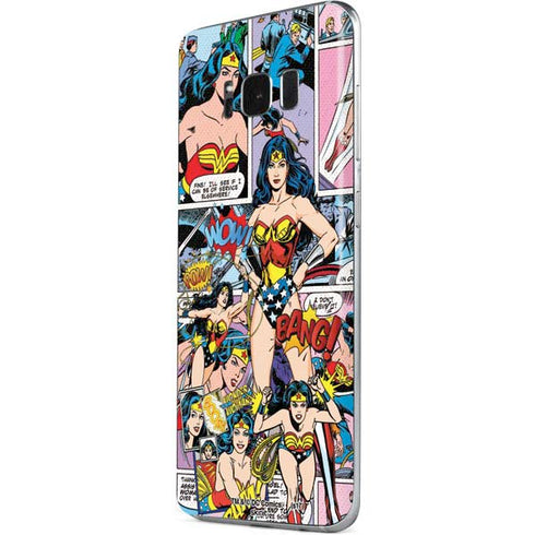 DC Comics Wonder Woman Comic Blast Galaxy S8 Skin