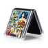 DC Comics Wonder Woman Comic Blast Galaxy Z Flip5 5G Clear Case