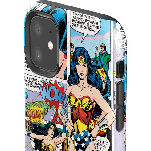 DC Comics Wonder Woman Comic Blast iPhone 11 Impact Case