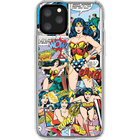 DC Comics Wonder Woman Comic Blast iPhone 11 Pro Clear Case