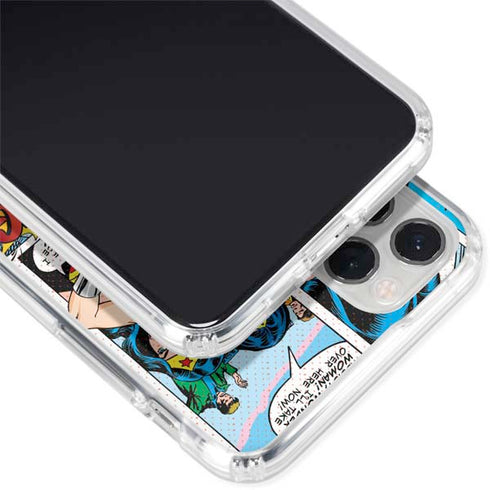 DC Comics Wonder Woman Comic Blast iPhone 11 Pro Clear Case