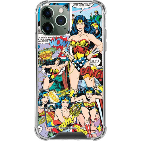 DC Comics Wonder Woman Comic Blast iPhone 11 Pro Max Clear Case