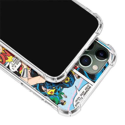 DC Comics Wonder Woman Comic Blast iPhone 11 Pro Max Clear Case