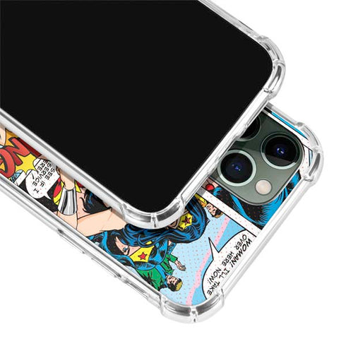 DC Comics Wonder Woman Comic Blast iPhone 12 Pro Clear Case