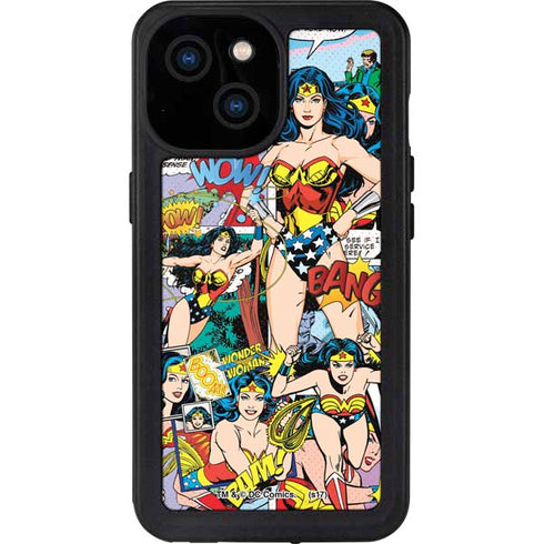 DC Comics Wonder Woman Comic Blast iPhone 13 Mini Waterproof Case