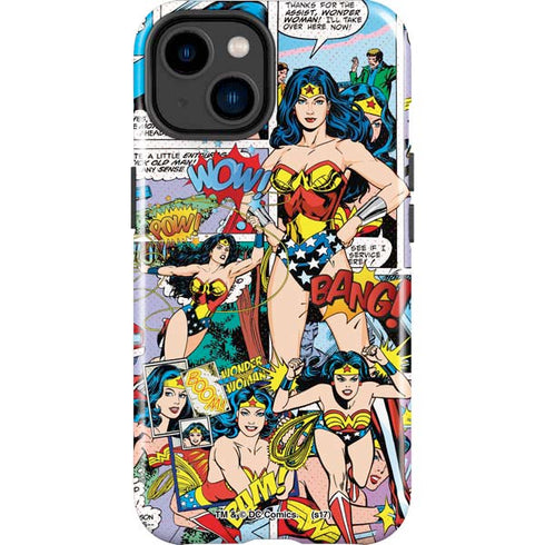 DC Comics Wonder Woman Comic Blast iPhone 14 Plus Impact Case