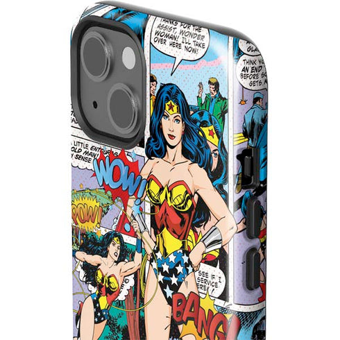 DC Comics Wonder Woman Comic Blast iPhone 15 Plus Impact Case