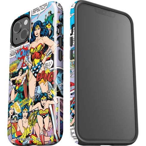 DC Comics Wonder Woman Comic Blast iPhone 15 Plus Impact Case