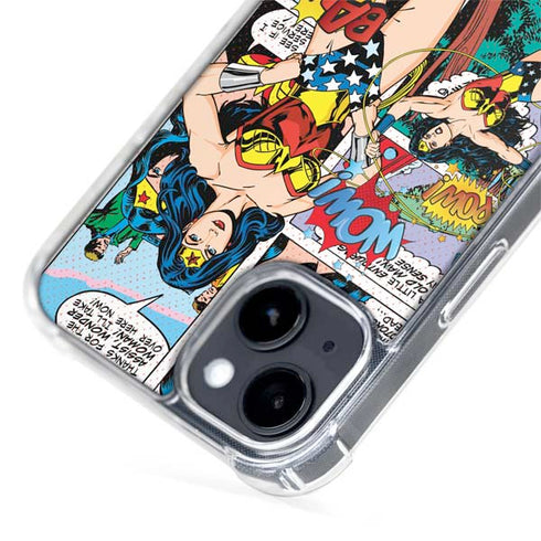 DC Comics Wonder Woman Comic Blast iPhone 15 MagSafe Case