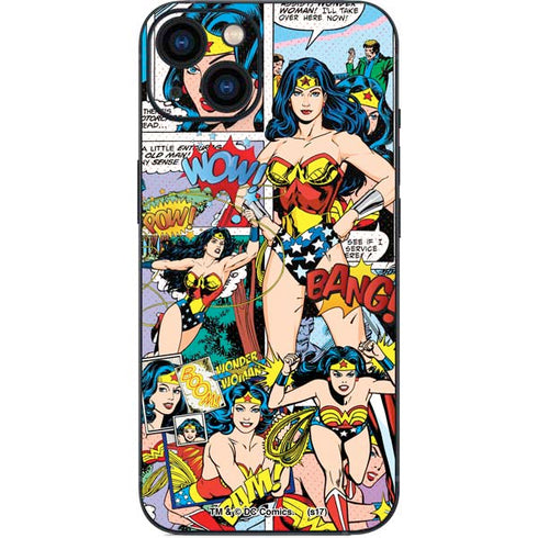 DC Comics Wonder Woman Comic Blast iPhone 15 Plus Skin