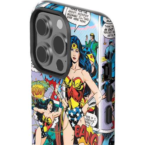 DC Comics Wonder Woman Comic Blast iPhone 15 Pro Impact Case