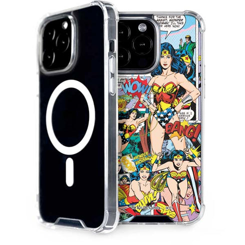 DC Comics Wonder Woman Comic Blast iPhone 15 Pro Max MagSafe Case