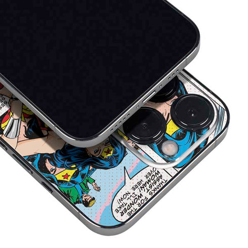 DC Comics Wonder Woman Comic Blast iPhone 14 Pro Max Skin