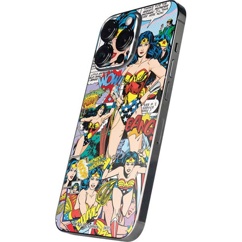 DC Comics Wonder Woman Comic Blast iPhone 15 Pro Skin