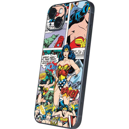 DC Comics Wonder Woman Comic Blast iPhone 15 Skin
