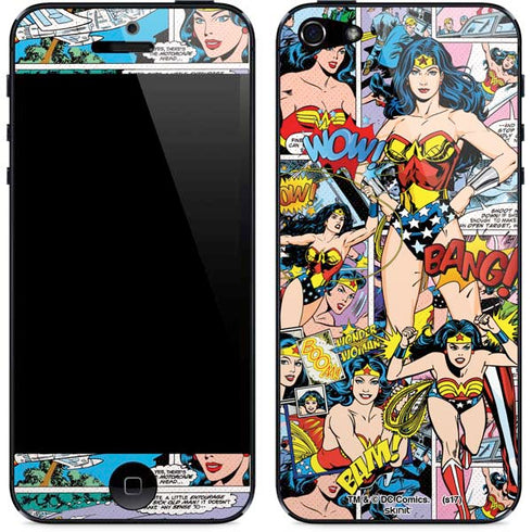 DC Comics Wonder Woman Comic Blast iPhone 5/5s/5SE Skin