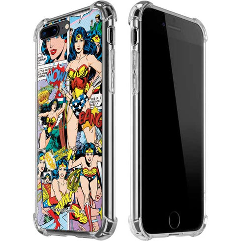 DC Comics Wonder Woman Comic Blast iPhone 7/8 Plus Clear Case