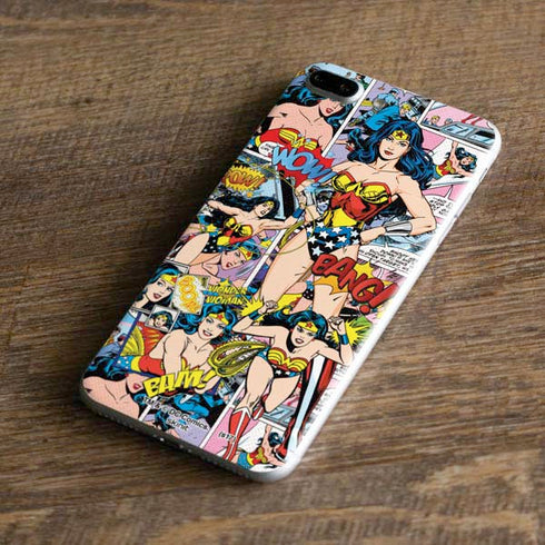 DC Comics Wonder Woman Comic Blast iPhone 8 Plus Skin