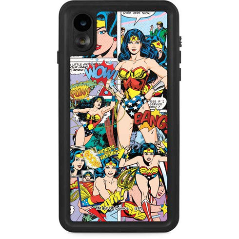 DC Comics Wonder Woman Comic Blast iPhone XR Waterproof Case