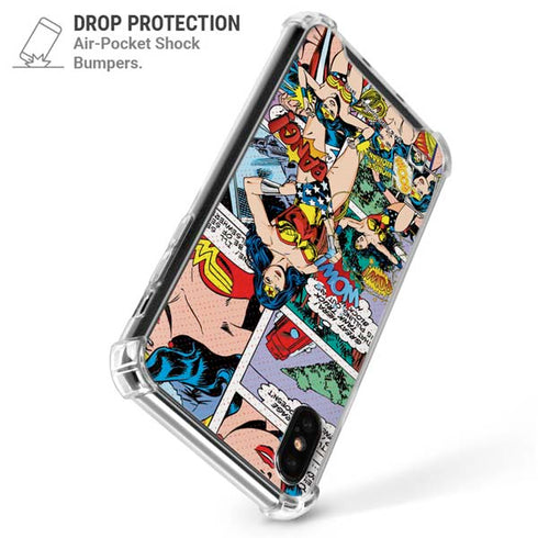 DC Comics Wonder Woman Comic Blast iPhone XS Max Clear Case