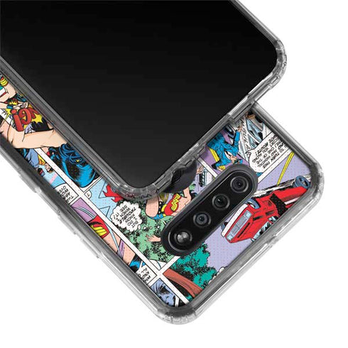 DC Comics Wonder Woman Comic Blast LG K51/Q51 Clear Case