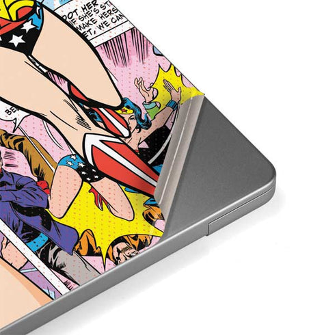 DC Comics Wonder Woman Comic Blast MacBook Pro 14in (2021-24) Skin