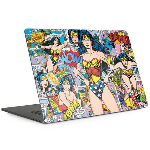 DC Comics Wonder Woman Comic Blast Apple MacBook Pro 15-inch Skin