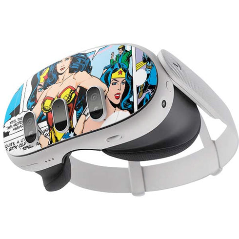 DC Comics Wonder Woman Comic Blast Meta Quest 3 Skin
