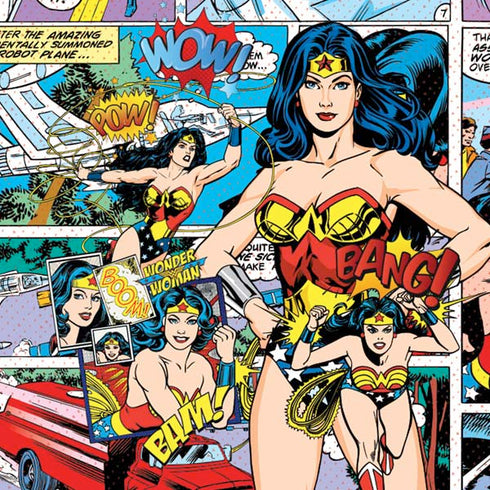 DC Comics Wonder Woman Comic Blast Moto E5 Play Skin