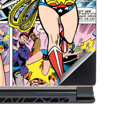 DC Comics Wonder Woman Comic Blast MSI GS65 Stealth Laptop Skin