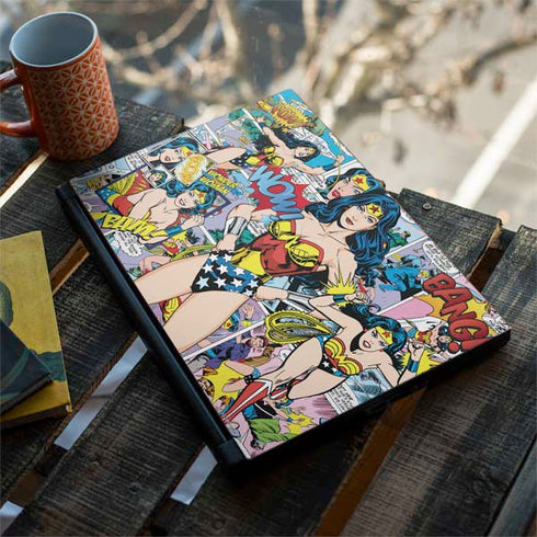 DC Comics Wonder Woman Comic Blast MSI GS65 Stealth Laptop Skin