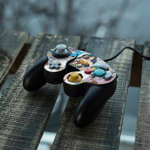 DC Comics Wonder Woman Comic Blast Nintendo GameCube Controller Skin