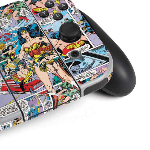 DC Comics Wonder Woman Comic Blast Nintendo Switch OLED (2021) Skin