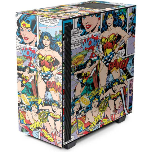DC Comics Wonder Woman Comic Blast NZXT H510 Compact ATX Mid-Tower Case Skin
