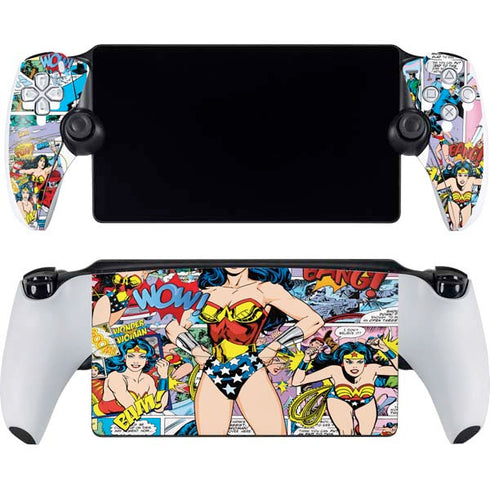DC Comics Wonder Woman Comic Blast PlayStation Portal Remote Player Skin