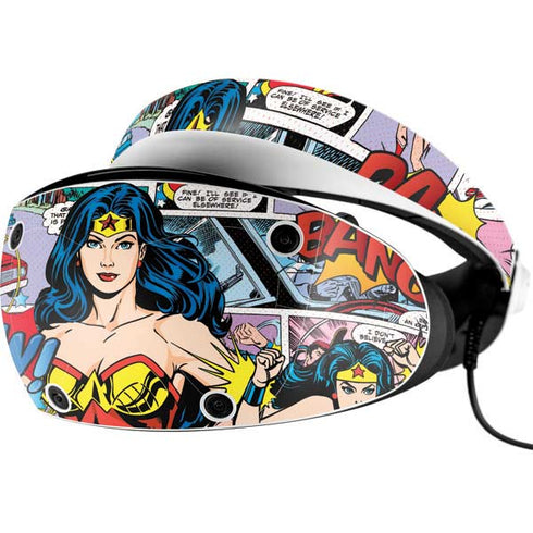 DC Comics Wonder Woman Comic Blast PlayStation VR2 Skin
