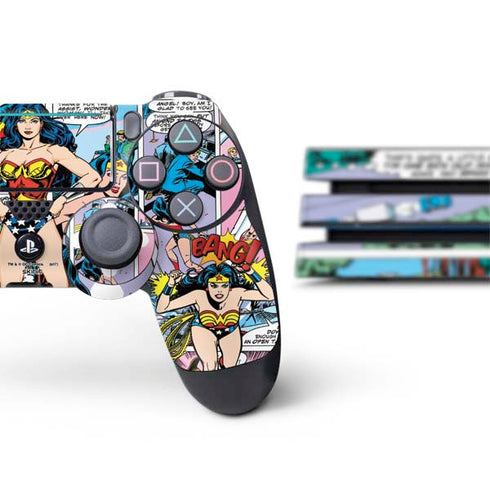 DC Comics Wonder Woman Comic Blast PS4 Pro Bundle Skin