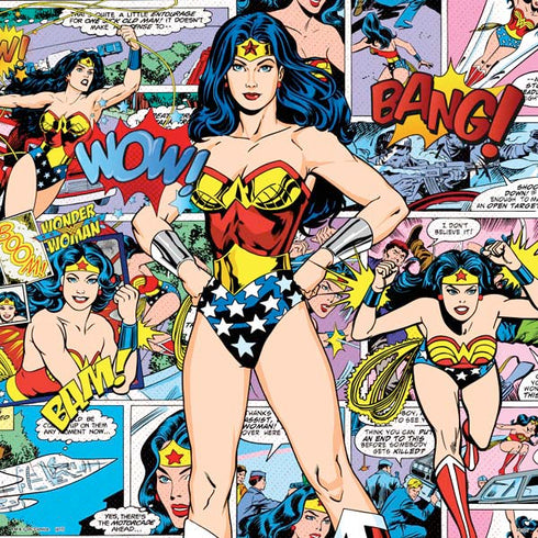 DC Comics Wonder Woman Comic Blast PS4 Slim Skin