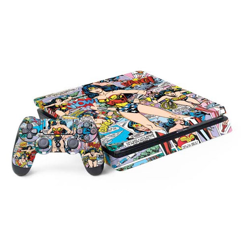 DC Comics Wonder Woman Comic Blast PS4 Slim Bundle Skin
