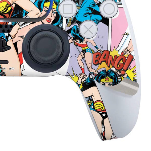 DC Comics Wonder Woman Comic Blast PS5 Controller Skin