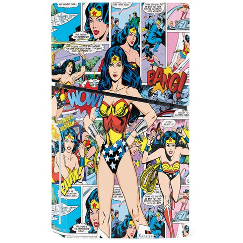 DC Comics Wonder Woman Comic Blast PS5 Slim Disk Bundle Skin