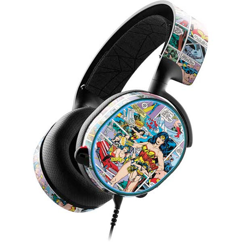DC Comics Wonder Woman Comic Blast SteelSeries Arctis 3 Skin