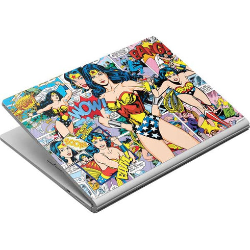DC Comics Wonder Woman Comic Blast Surface Book Skin