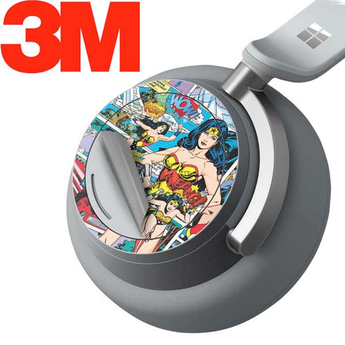 DC Comics Wonder Woman Comic Blast Surface Headphones Skin