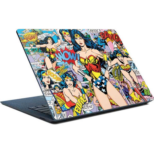 DC Comics Wonder Woman Comic Blast Surface Laptop Skin